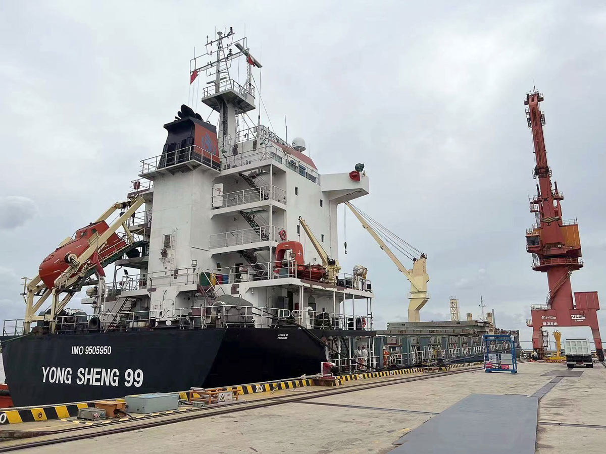 舜欣物流发往斐济散杂船