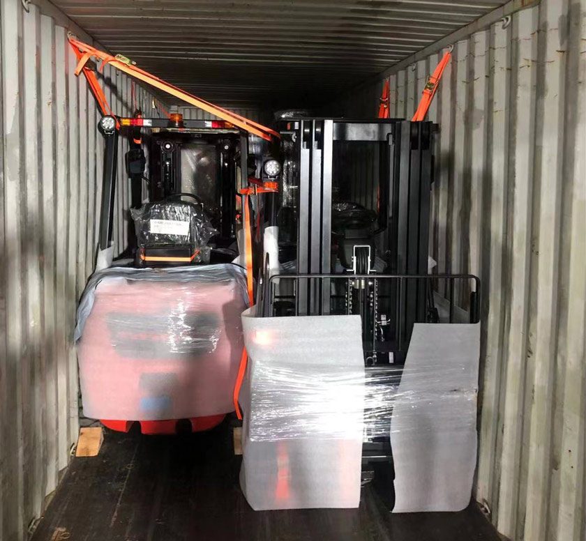 锂电池电动叉车出口海运申报