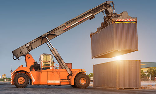 through the export dangerous goods containers