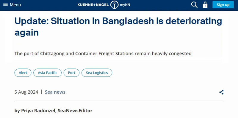 Kuehne & Nagel Announcement