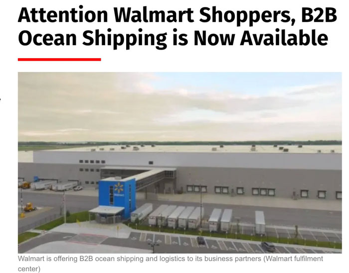 The Walmart cross-border service has been opened to e-commerce sellers on the Walmart platform