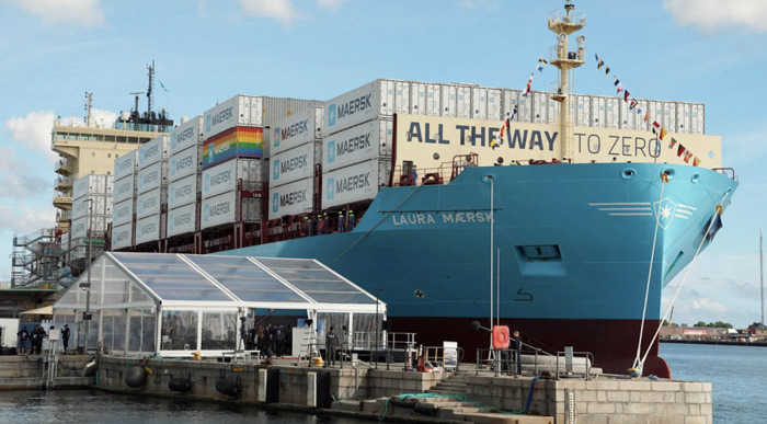 Maersk has placed orders for 32 LNG-powered container ships at three shipyards in China and South Korea