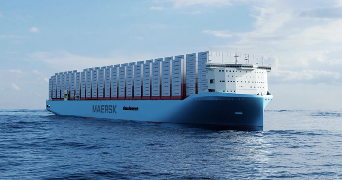 LNG dual fuel 16,000 TEU container ship