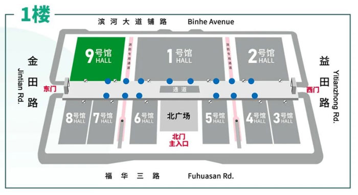 Exhibition hall map