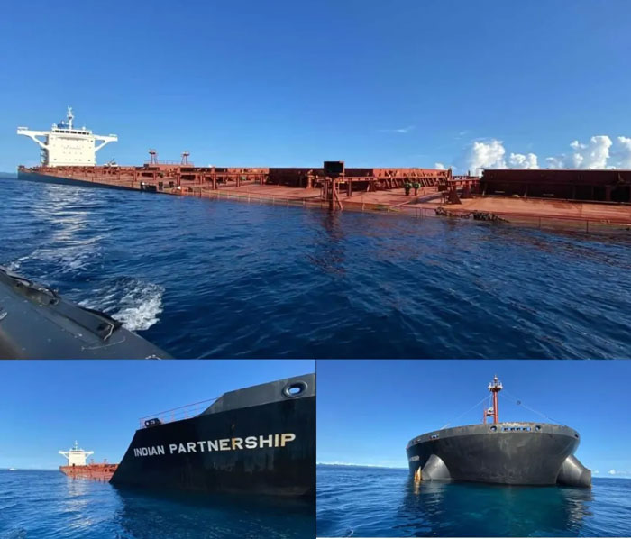 The ship sailed between two shoals marked on the chart