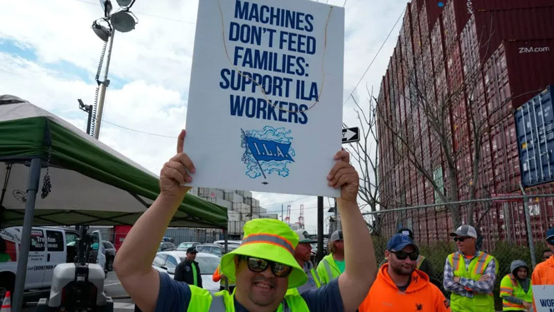 The early end of a port strike in the eastern United States sent shipping companies