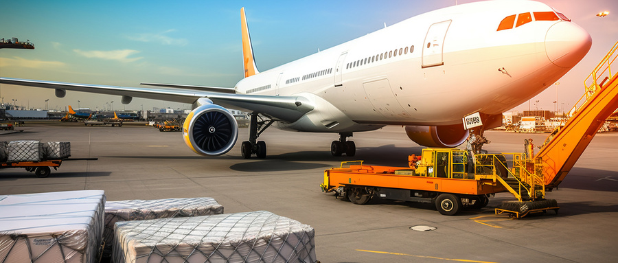 cargo is flown to the West Coast of the United States via China