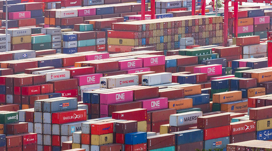 Global container volumes rebounded in October