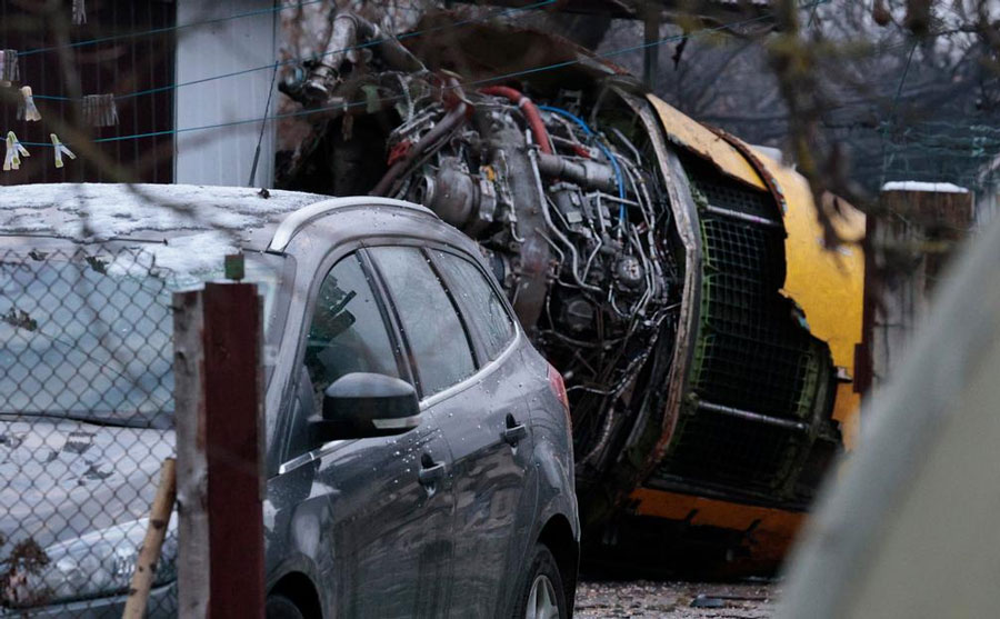 German logistics DHL cargo plane crashes