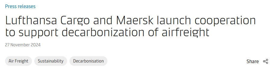Maersk Announcement