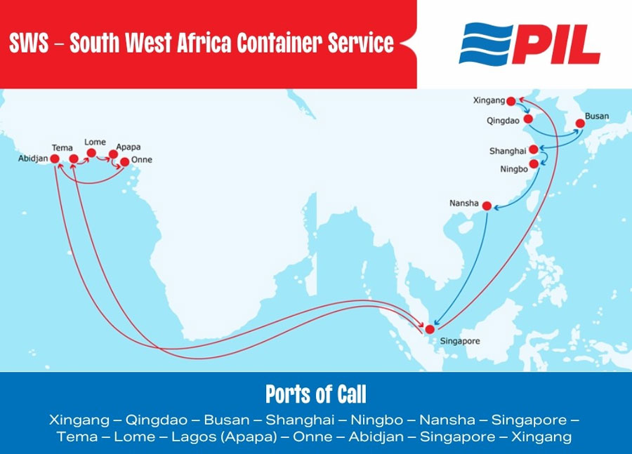 Enhanced South West Africa Container Service SWS
