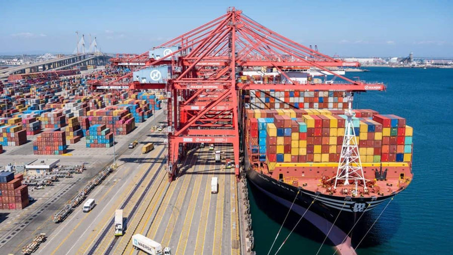 The Port of Long Beach, Calif., has set a container throughput record for the sixth month in a row