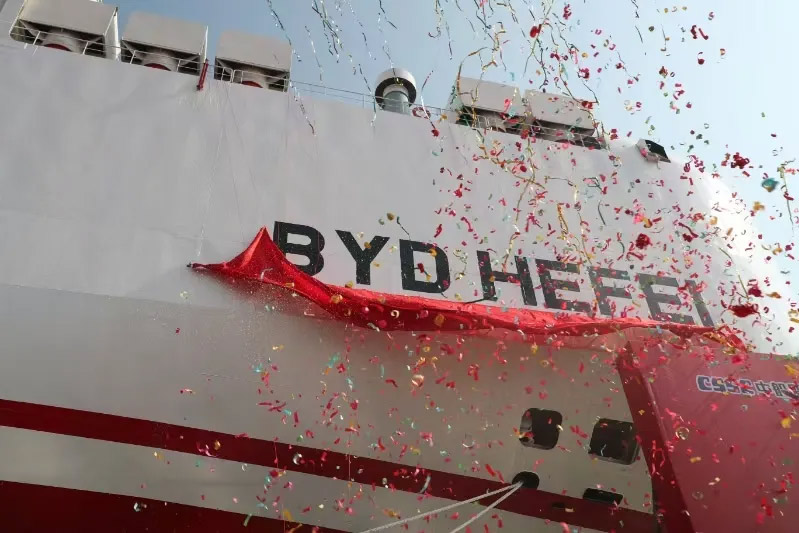 BYD third ro-ro ship 