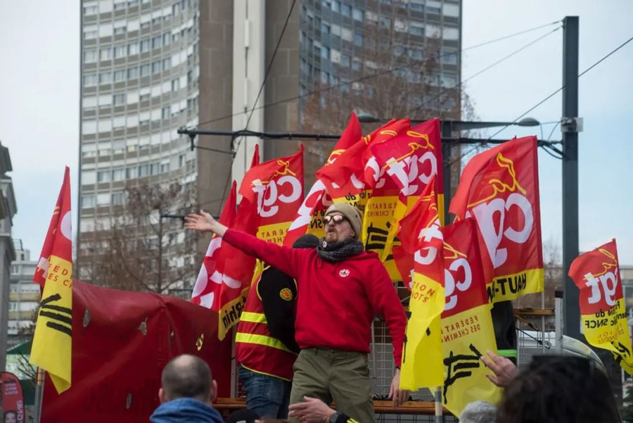 The French port strike