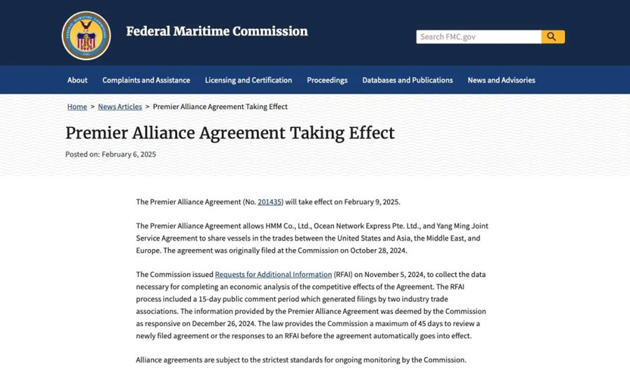 Premier Alliance is about to take effect