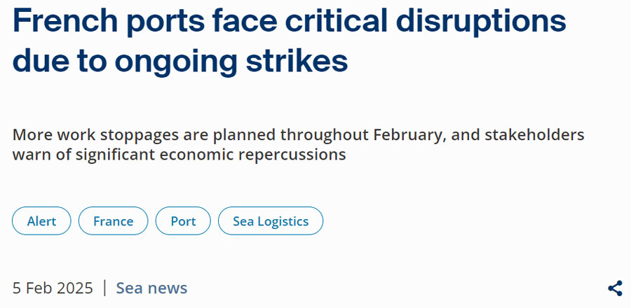 French port strike