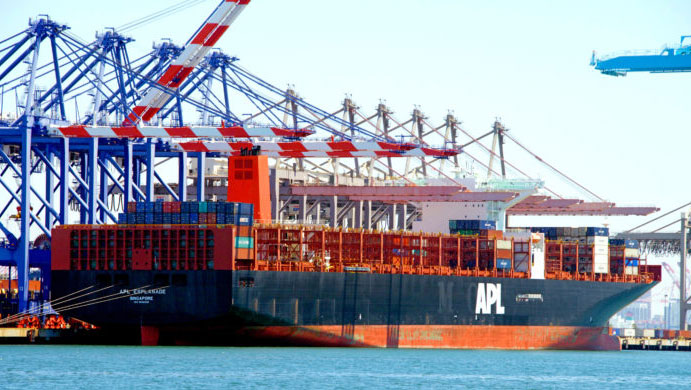 Ships operated by CMA CGM exchanged space with companies operated by Maersk