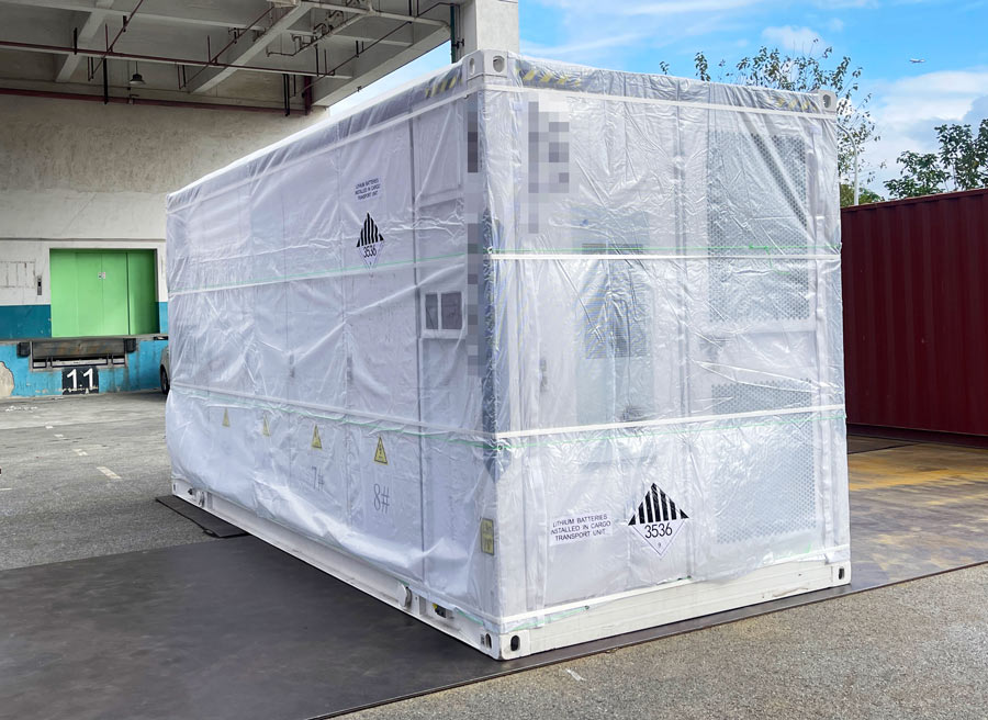 Energy storage container logistics