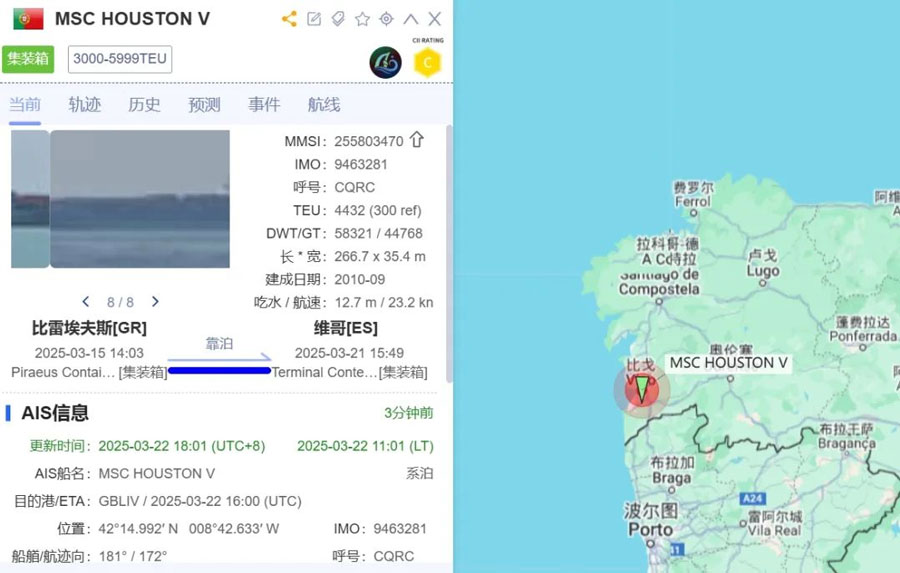 Dock at Termavi Container Terminal