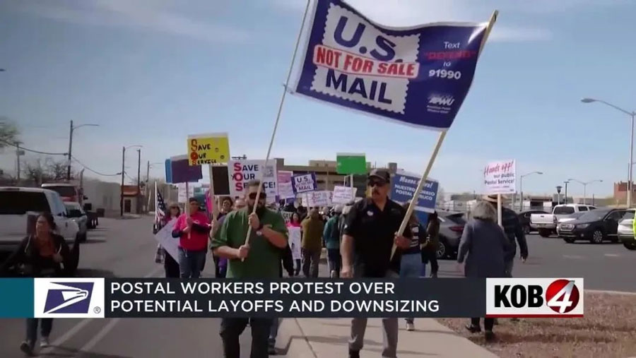 The USPS announced it was laying off 10,000 employees