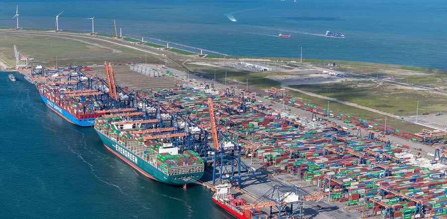 By June, several shipping companies had cancelled calls to Rotterdam