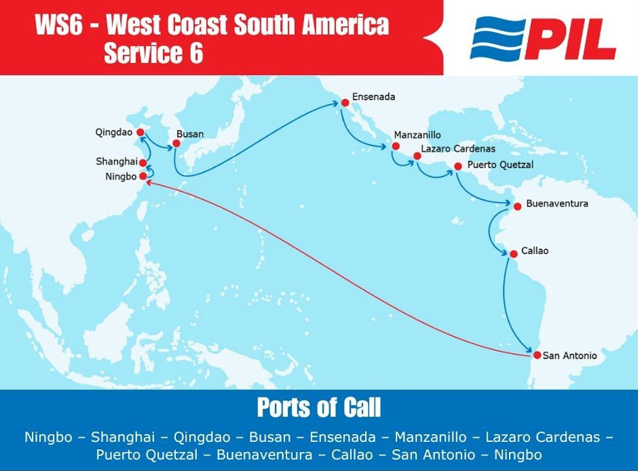 PIL strengthens South American West Coast service