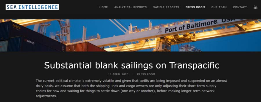 Depart the port empty