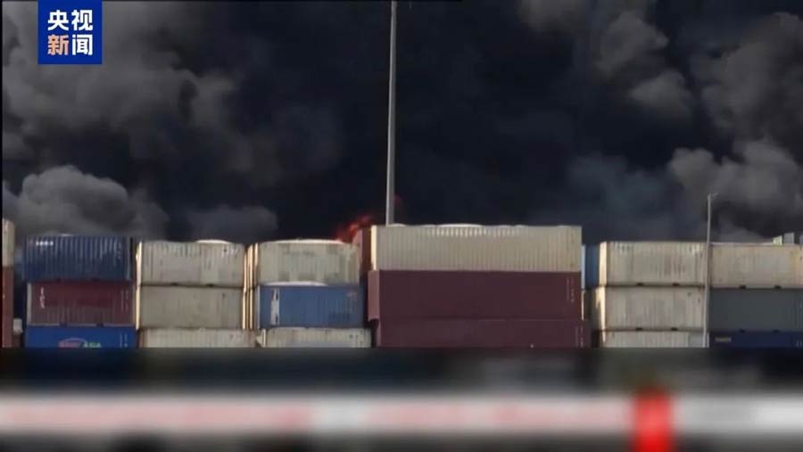 An explosion occurred at the port of Shahid Rajah in Iran, causing casualties