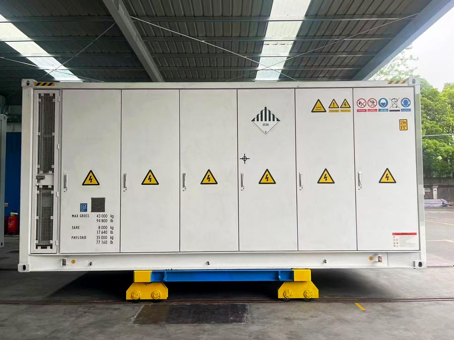 Energy storage container export