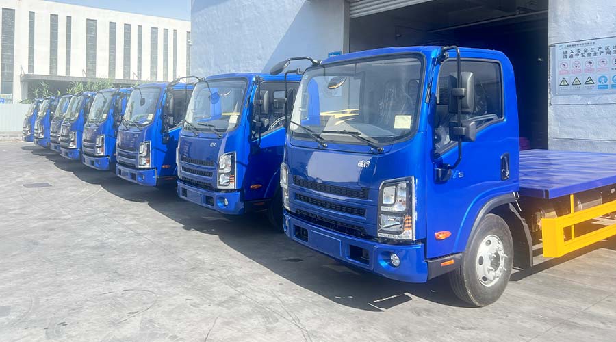 Electric trucks are exported to South America