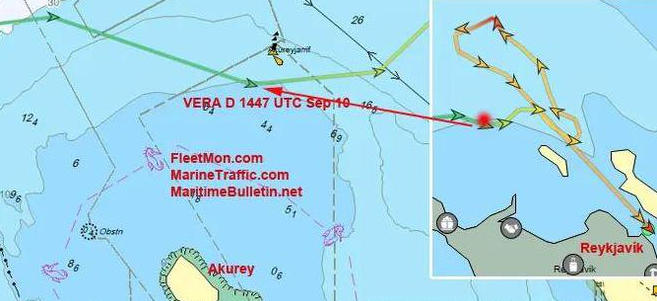 事故，欧洲一集装箱船搁浅触底